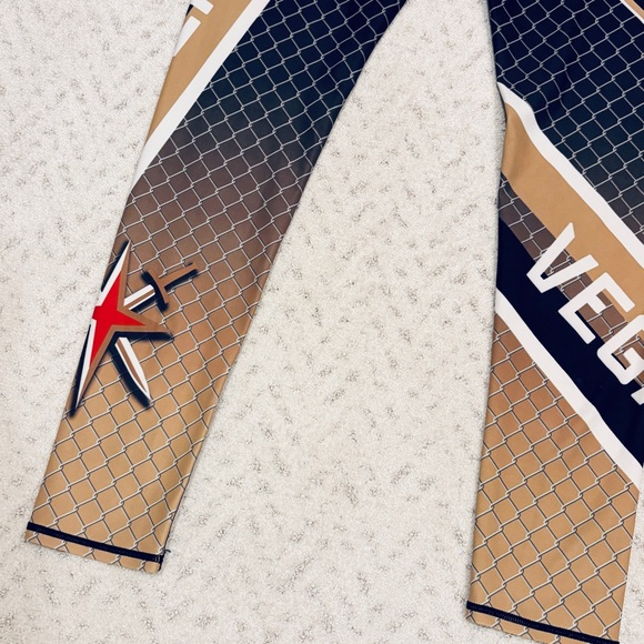 Vegas Golden Knights Leggings Womens XL Hockey Fan Gear Sportswear Tights NHL - Picture 7 of 9